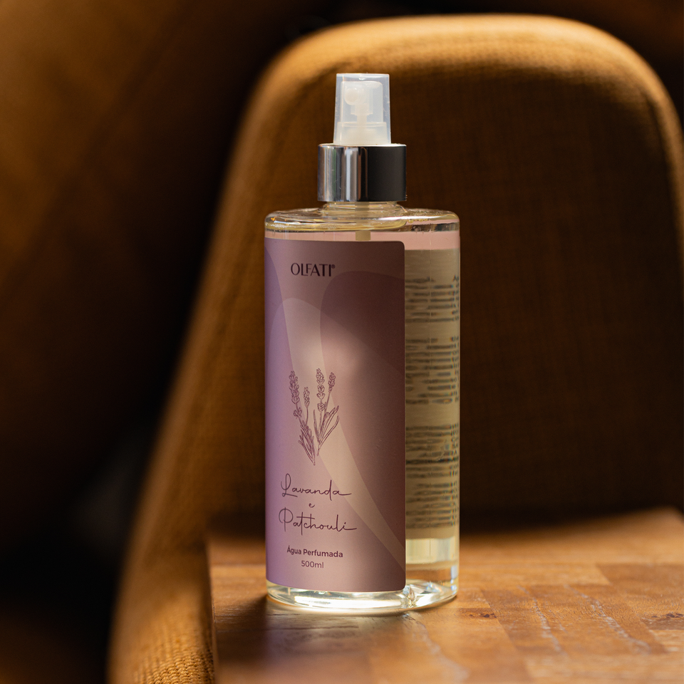 Água Perfumada 500ml para Tecidos - Lavanda e Patchouli