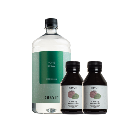 Combo Home Spray 1L - Tomate e Manjericão