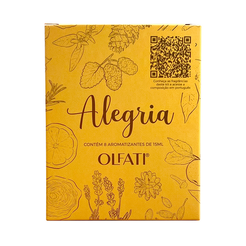 Kit Sensações Alegria - Experimentação - 8 Amostras 15ml