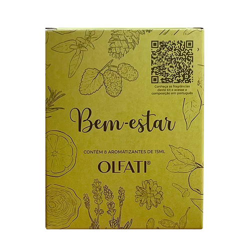 Kit Sensações Bem-Estar - Experimentação - 8 Amostras 15ml