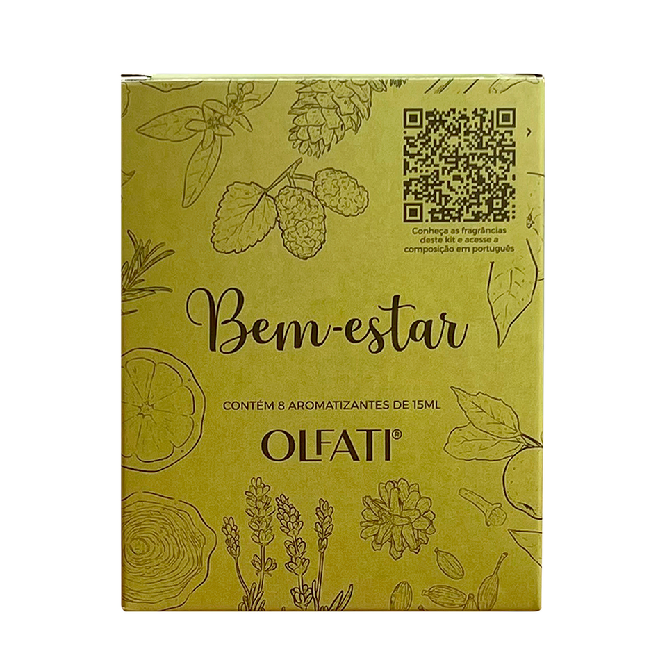 Kit Sensações Bem-Estar - Experimentação - 8 Amostras 15ml