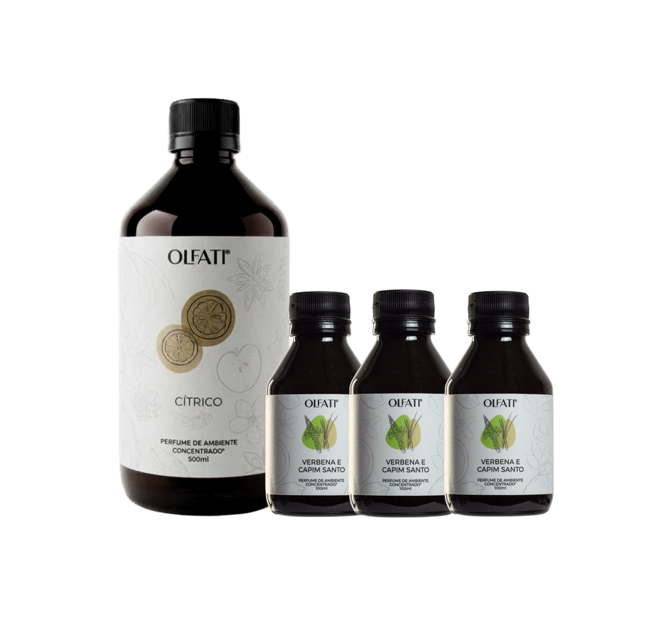 Combo 800ML - Refil para Olfati Master - Verbena e Capim Santo