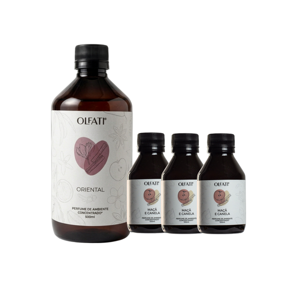 Combo 800ML - Refil para Olfati Master - Maçã e Canela