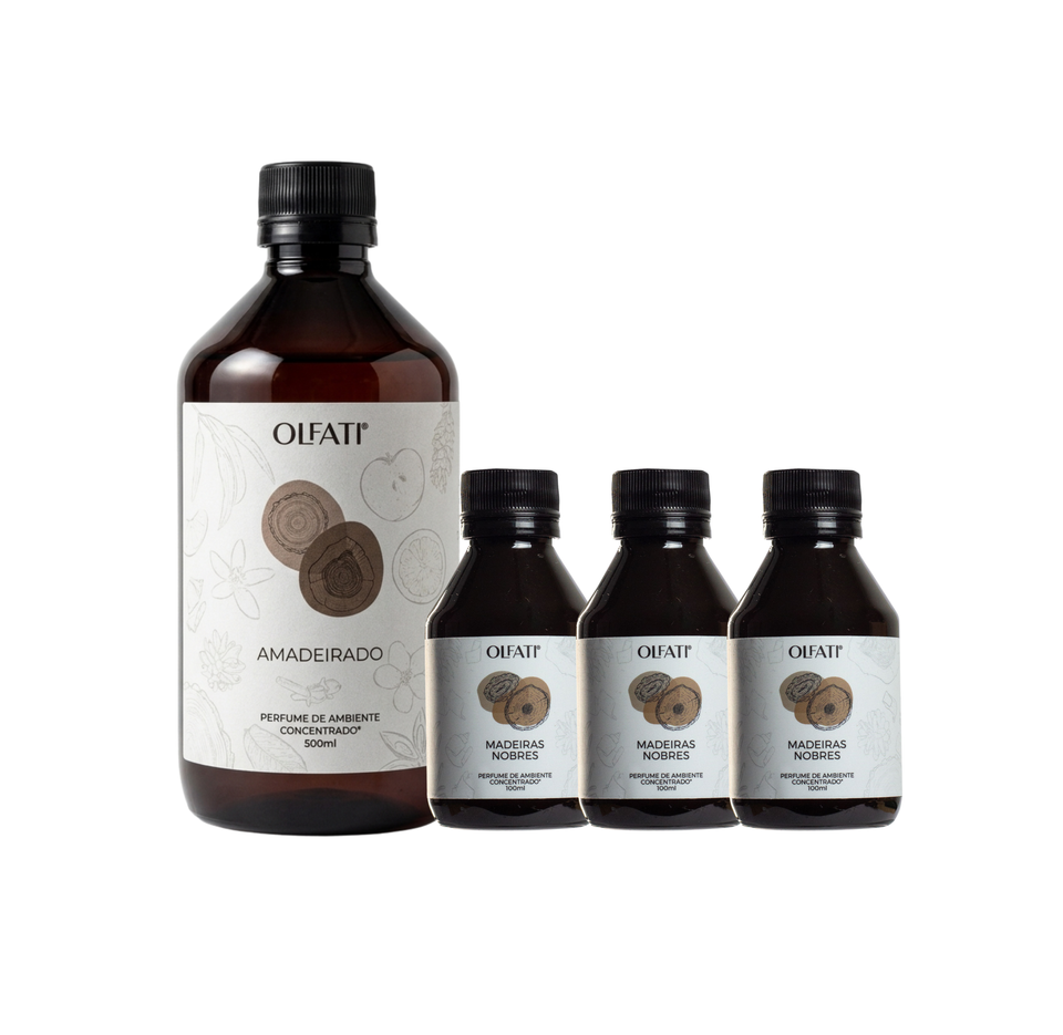 Combo 800ML - Refil para Olfati Master - Madeiras Nobres