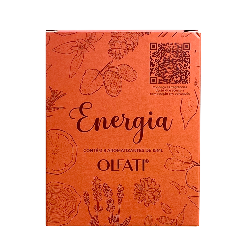 Kit Sensações Energia - Experimentação - 8 Amostras 15ml