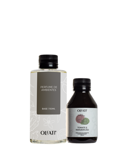 Combo Refil Perfume de Ambiente 250ml - Tomate e Manjericão