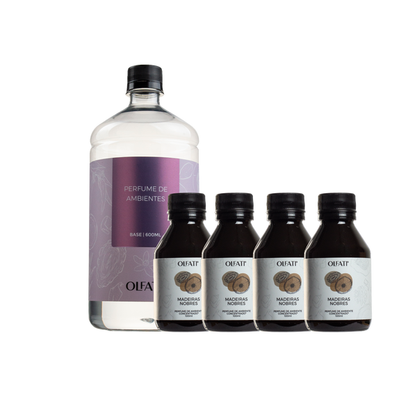 Combo Refil Difusor de Varetas 1L - Madeiras Nobres