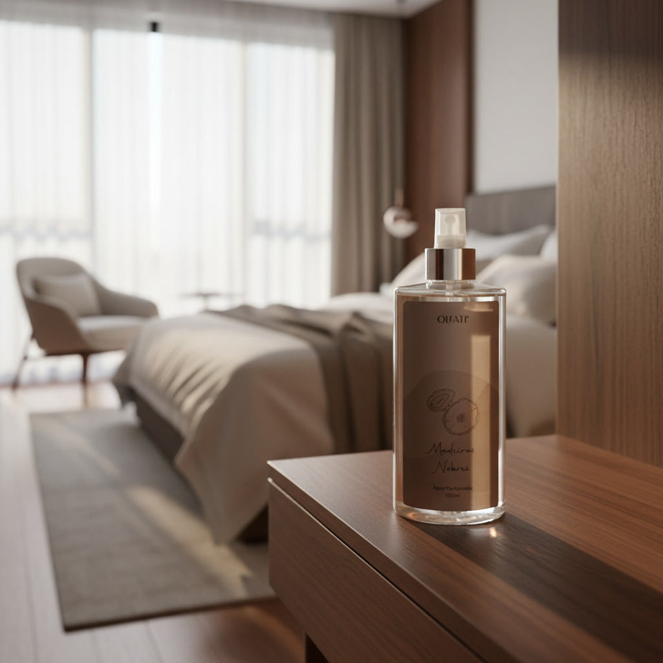 Água Perfumada 500ml para Tecidos - Madeiras Nobres