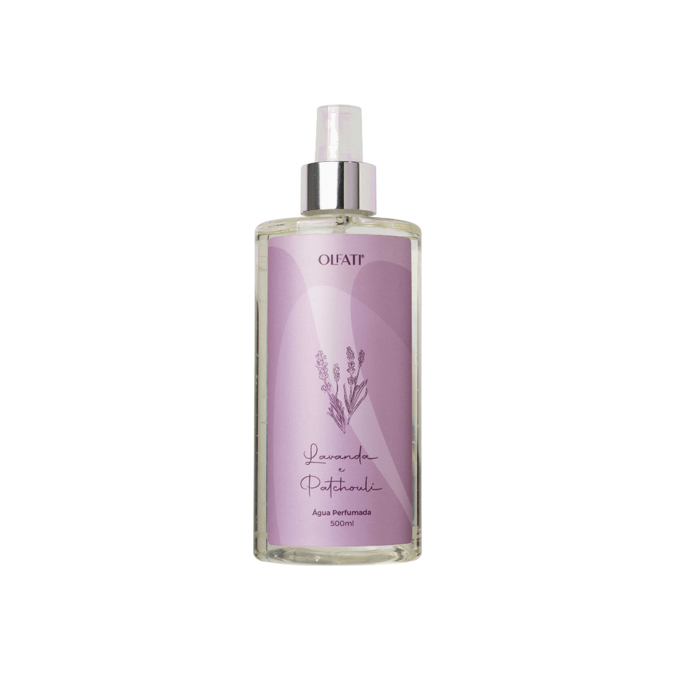 Água Perfumada 500ml para Tecidos - Lavanda e Patchouli